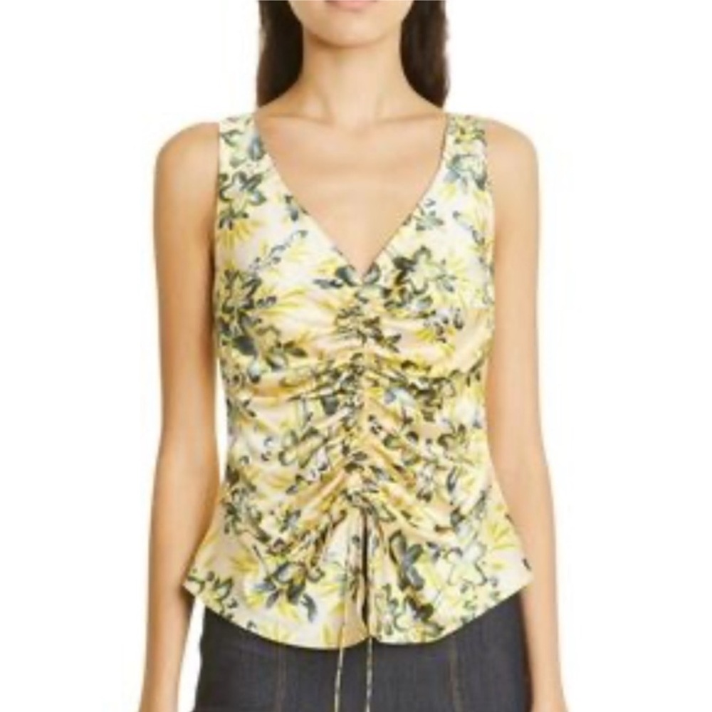 NWOT CINQ A SEPT Night Bloom Eliana Top - M
